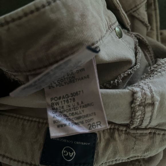 AG Adriano Goldschmeid Dusty Pink The Skinny Corduroy Legging Size 26R - Picture 9 of 12